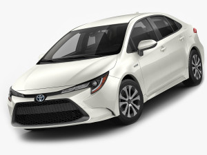 toyota corolla sedan us hybrid 2020 3D Model