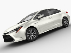 toyota corolla sedan us hybrid 2020 Modèle 3D