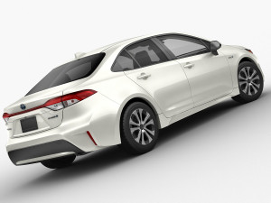 toyota corolla sedan us hybrid 2020 Modèle 3D