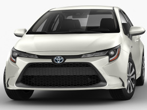 toyota corolla sedan us hybrid 2020 Modèle 3D
