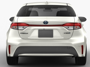 toyota corolla sedan us hybrid 2020 Modèle 3D