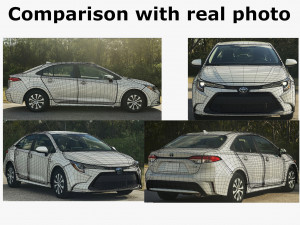 toyota corolla sedan us hybrid 2020 Modèle 3D