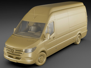mercedes sprinter 2018 long l3h2 l3h3 and l2h3 3D 模型