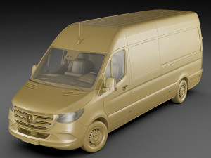 mercedes sprinter 2018 long l3h2 l3h3 and l2h3 3D 模型