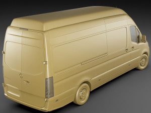 mercedes sprinter 2018 long l3h2 l3h3 and l2h3 3D 模型