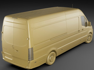 mercedes sprinter 2018 long l3h2 l3h3 and l2h3 3D 模型