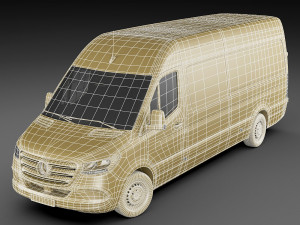 mercedes sprinter 2018 long l3h2 l3h3 and l2h3 3D 模型