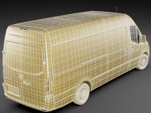 mercedes sprinter 2018 long l3h2 l3h3 and l2h3 3D 模型