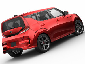 kia soul 2020 gt-line 3D मॉडल