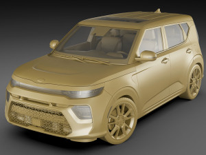 kia soul 2020 gt-line 3D मॉडल