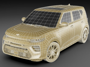 kia soul 2020 gt-line 3D मॉडल