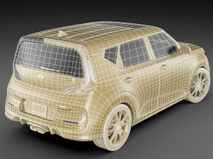 kia soul 2020 gt-line 3D मॉडल