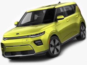 kia soul ev 2020 Modello 3D