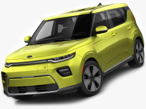 kia soul ev 2020 3D Model