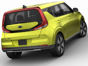 kia soul ev 2020 3D-Modell