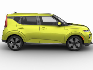 kia soul ev 2020 3D-Modell