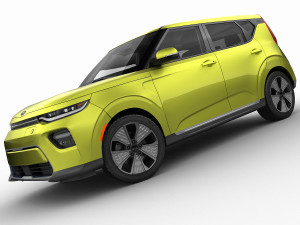 kia soul ev 2020 3D-Modell