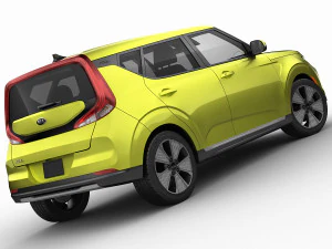 kia soul ev 2020 3D Model
