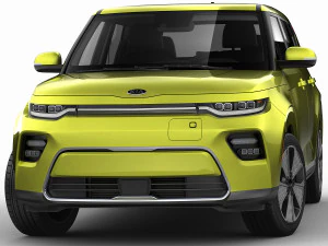kia soul ev 2020 3D Model