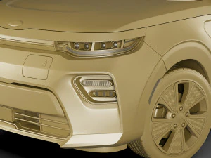 kia soul ev 2020 3D Model
