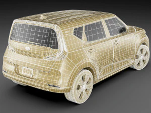 kia soul ev 2020 3D Model