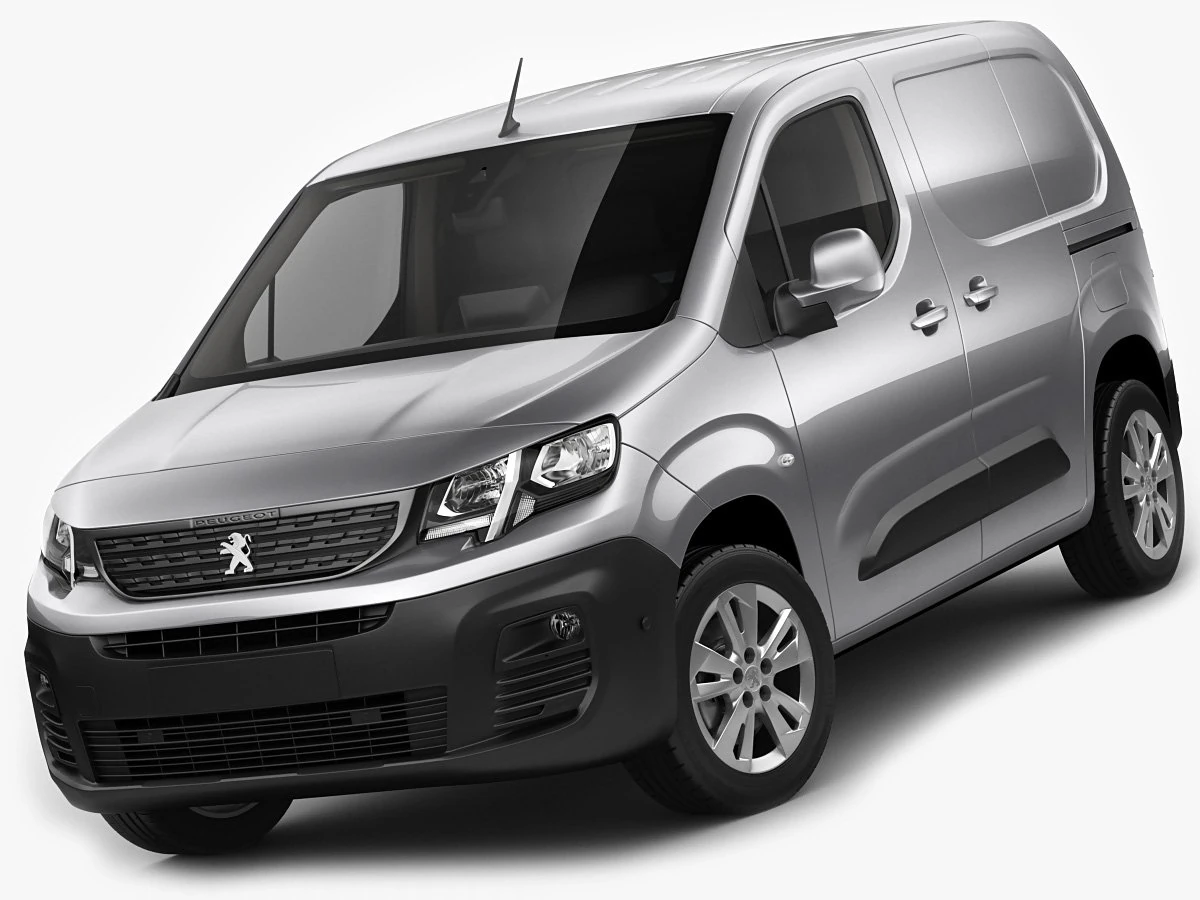 peugeot partner van 2019 3D Model .c4d .max .obj .3ds .fbx .stl .blend