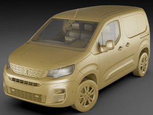 peugeot partner van 2019 3D Model