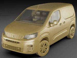 peugeot partner van 2019 3D Model