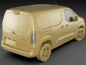 peugeot partner van 2019 3D Model