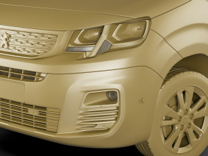 peugeot partner van 2019 3D Model