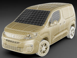 peugeot partner van 2019 3D Model