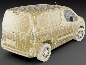 peugeot partner van 2019 3D Model