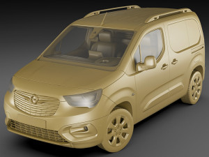 opel combo cargo 2019 3D 模型