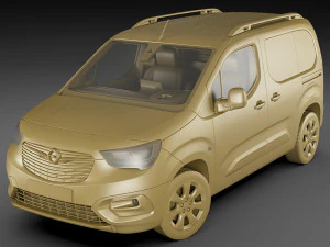 opel combo cargo 2019 3D Model