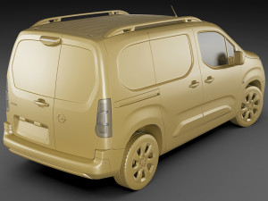opel combo cargo 2019 3D 模型