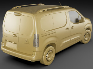 citroen berlingo van 2019 3D 模型
