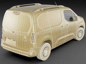 citroen berlingo van 2019 3D 模型