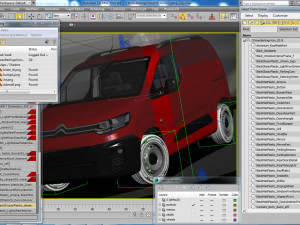 citroen berlingo van 2019 3D 模型