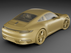 porsche 911 992 coupe 2019 3D Модель