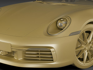 porsche 911 992 coupe 2019 3D Модель