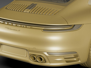 porsche 911 992 coupe 2019 3D Модель