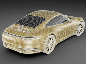 porsche 911 992 coupe 2019 3D Модель