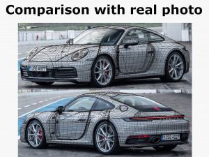 porsche 911 992 coupe 2019 3D Модель