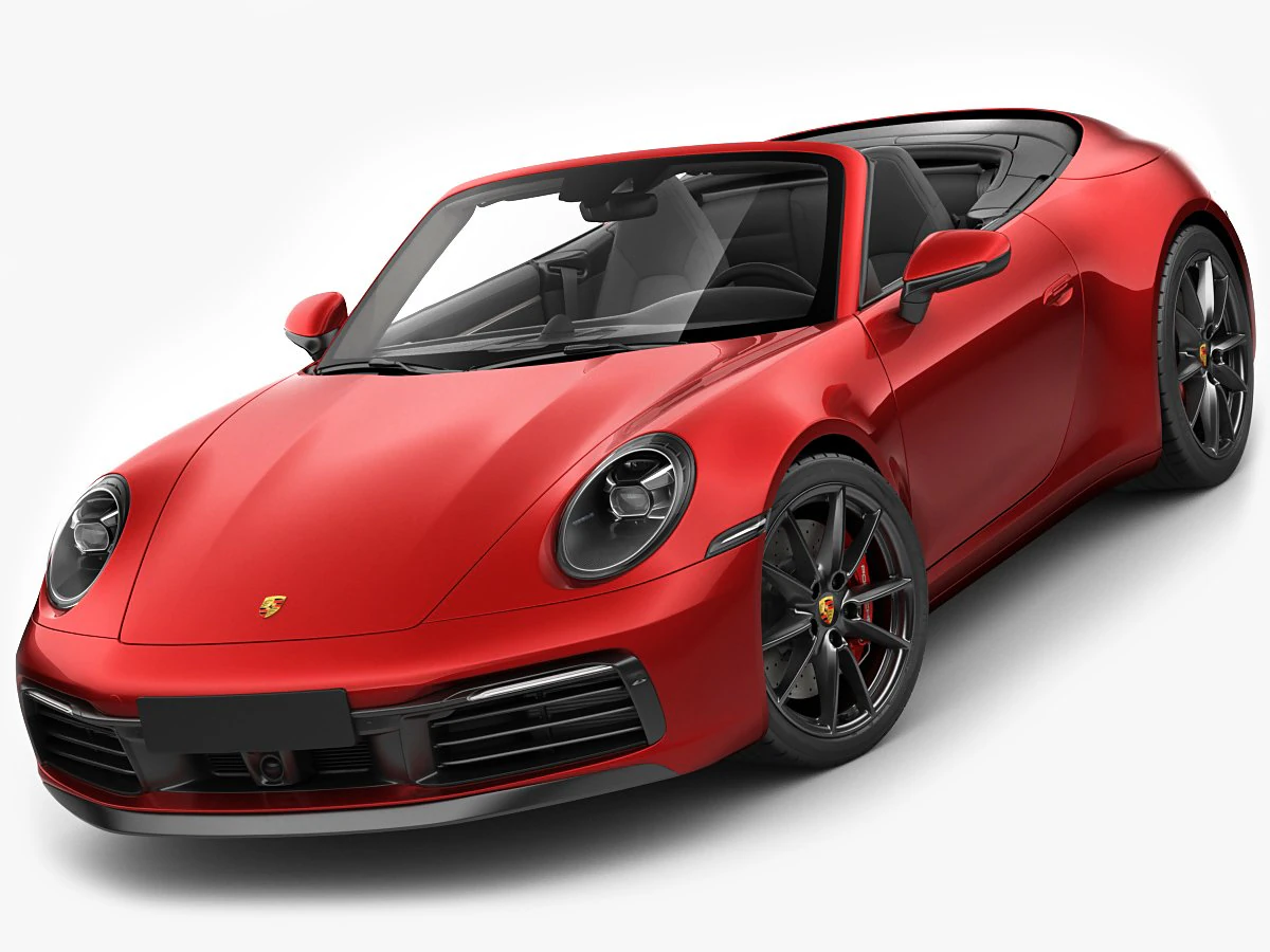 porsche 911 992 cabriolet 2019 3D Model .c4d .max .obj .3ds .fbx .stl .blend 