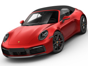 porsche 911 992 cabriolet 2019 3D 模型