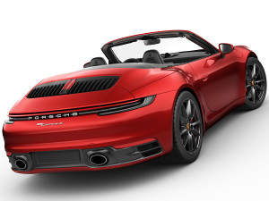 porsche 911 992 cabriolet 2019 3D 模型