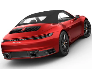 porsche 911 992 cabriolet 2019 3D Model