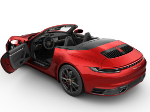 porsche 911 992 cabriolet 2019 3D 模型