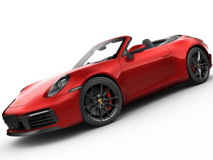 porsche 911 992 cabriolet 2019 3D 模型