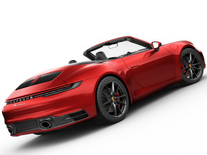 porsche 911 992 cabriolet 2019 3D 模型